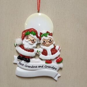 NWOT Kurt Adler Grandma & Grandpa Christmas Ornament